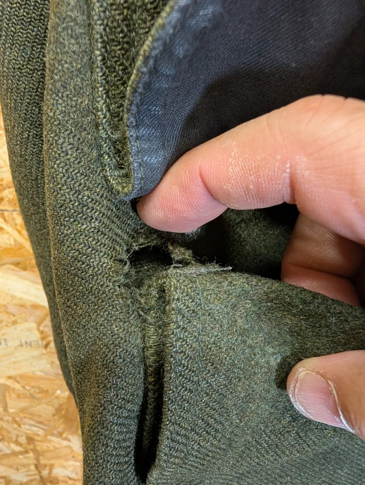 Filson Double Mackinaw Wool Cruiser Coat Mens XL Green Cape Heavy Jac USA Made