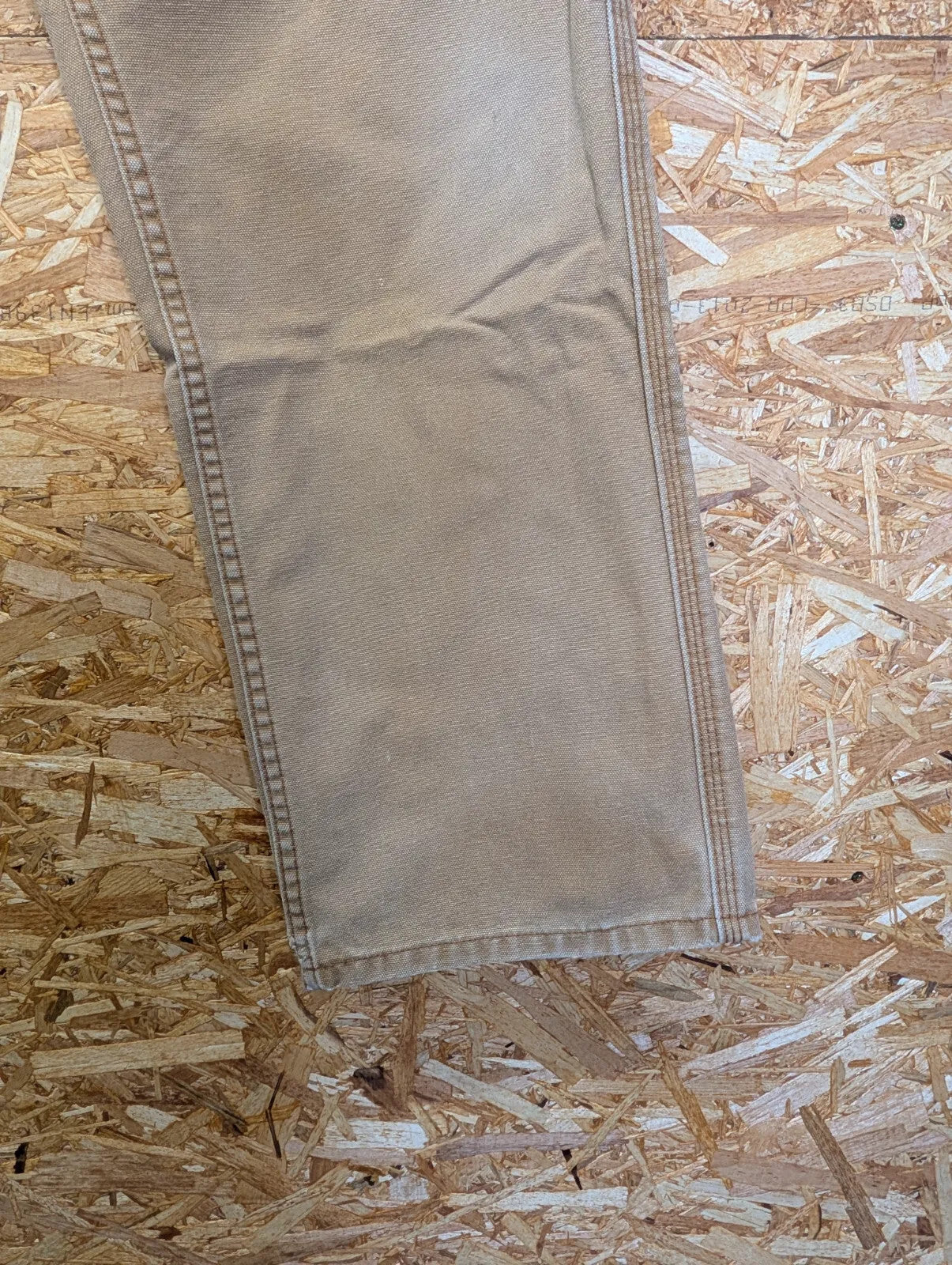 Levis Workwear Carpenter Trousers Mens W34 L32 Tan Canvas Signature Cargo 90s