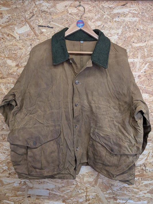 Filson Tin Cloth Jacket Mens XL Hunting Outdoor Vintage Duck Brown Canvas Coat
