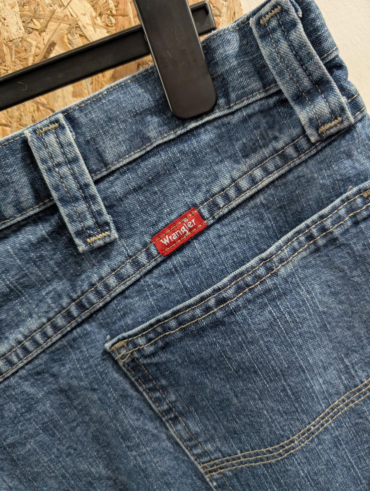 Wrangler Classic Denim Carpenter Shorts Mens W38 Casual Blue Jorts Pockets USA