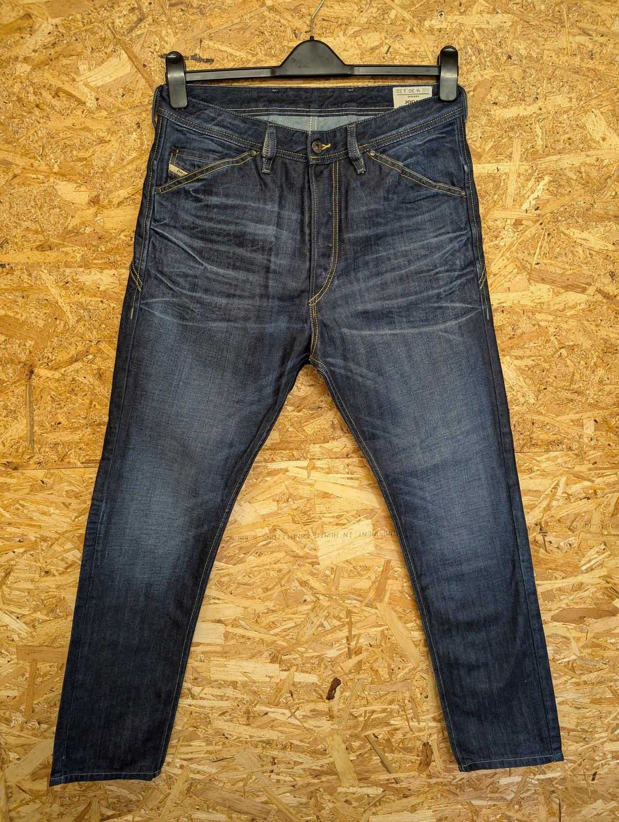 Diesel Jodar Jeans W30 L32 Men Button Fly Dark Denim Navy Blue Slim 0073N Cinch