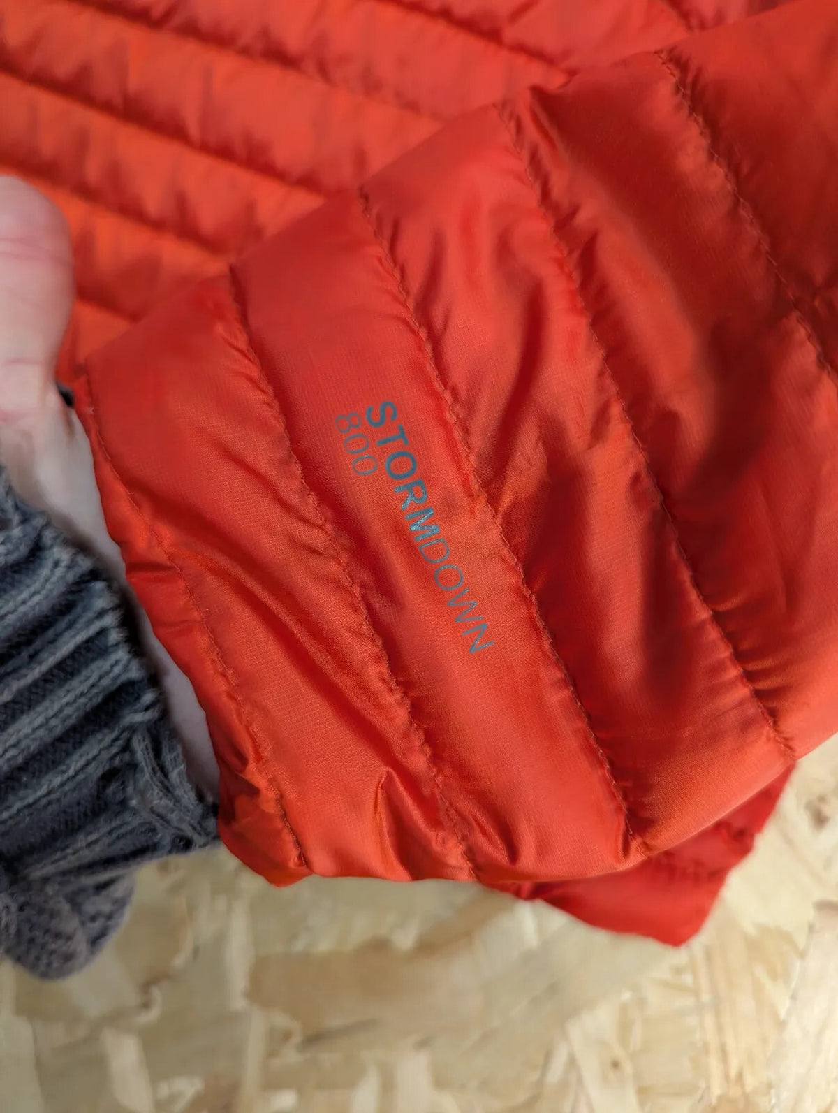Eddie Bauer Puffer Jacket Mens Small Red Down Filled 800 Fill Power Pertex