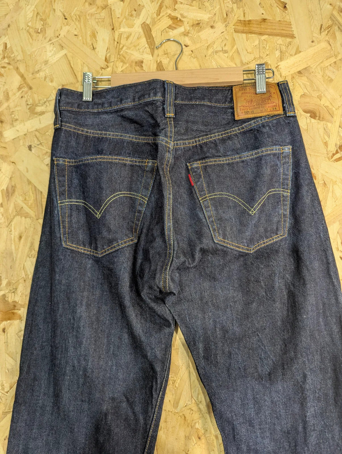 Levis Vintage Clothing 1947 501 XX Jeans Mens W32 L34 Dark Blue Wash Japan LVC