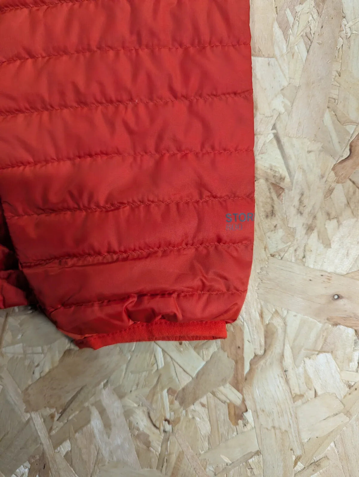 Eddie Bauer Puffer Jacket Mens Small Red Down Filled 800 Fill Power Pertex