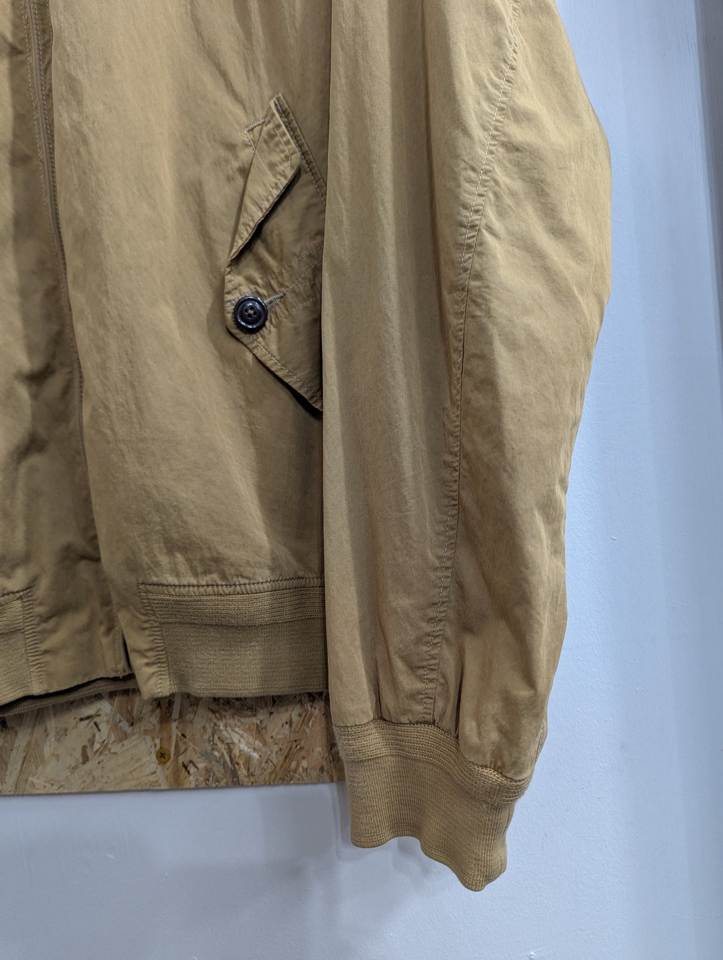 Ralph Lauren Polo Harrington Canvas Chore Jacket Workwear Beige Tan Mens XL