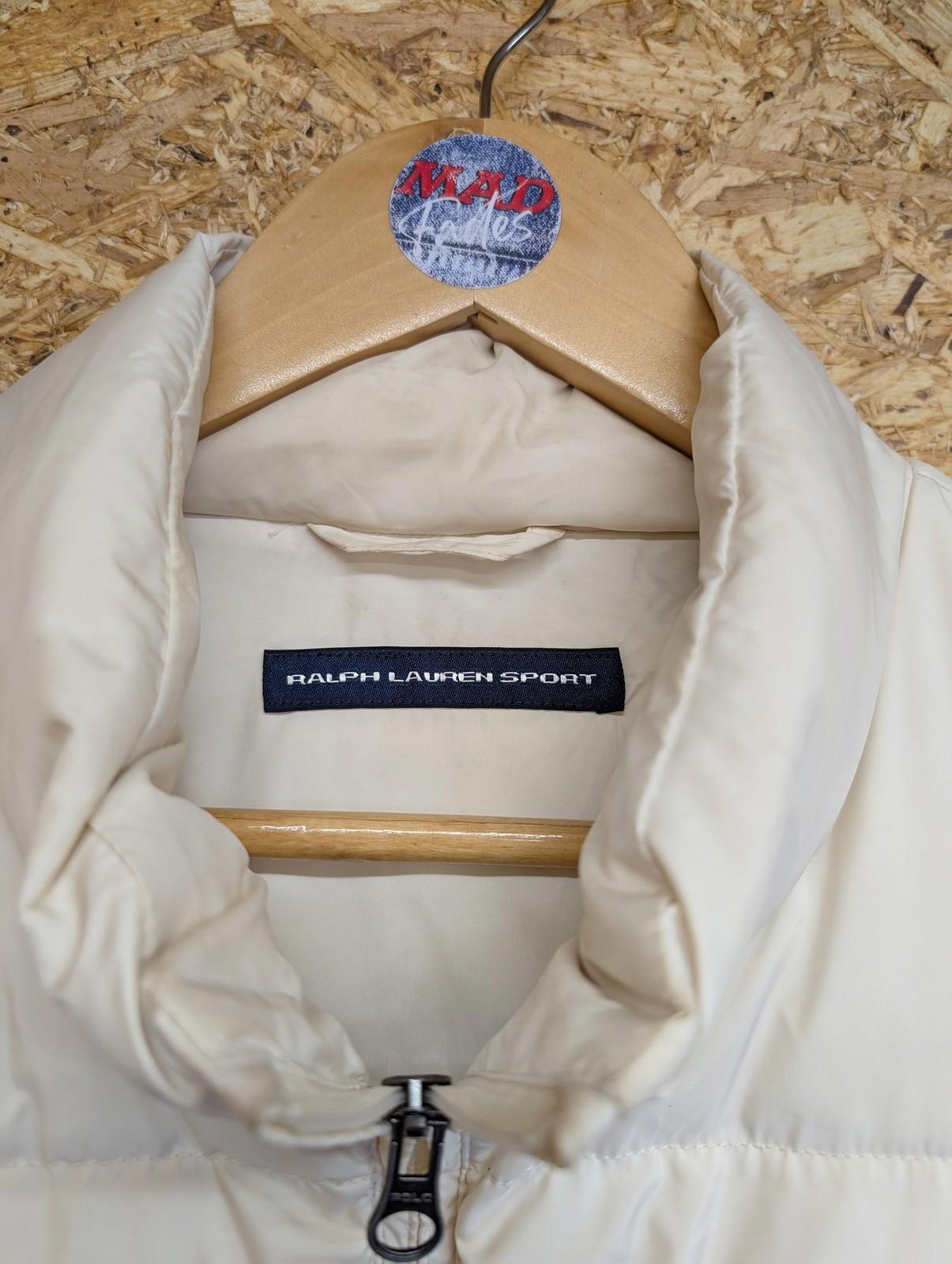 Ralph Lauren Sport Medium 10-12 Women Gilet Vest Puffer Body Warmer Cream White
