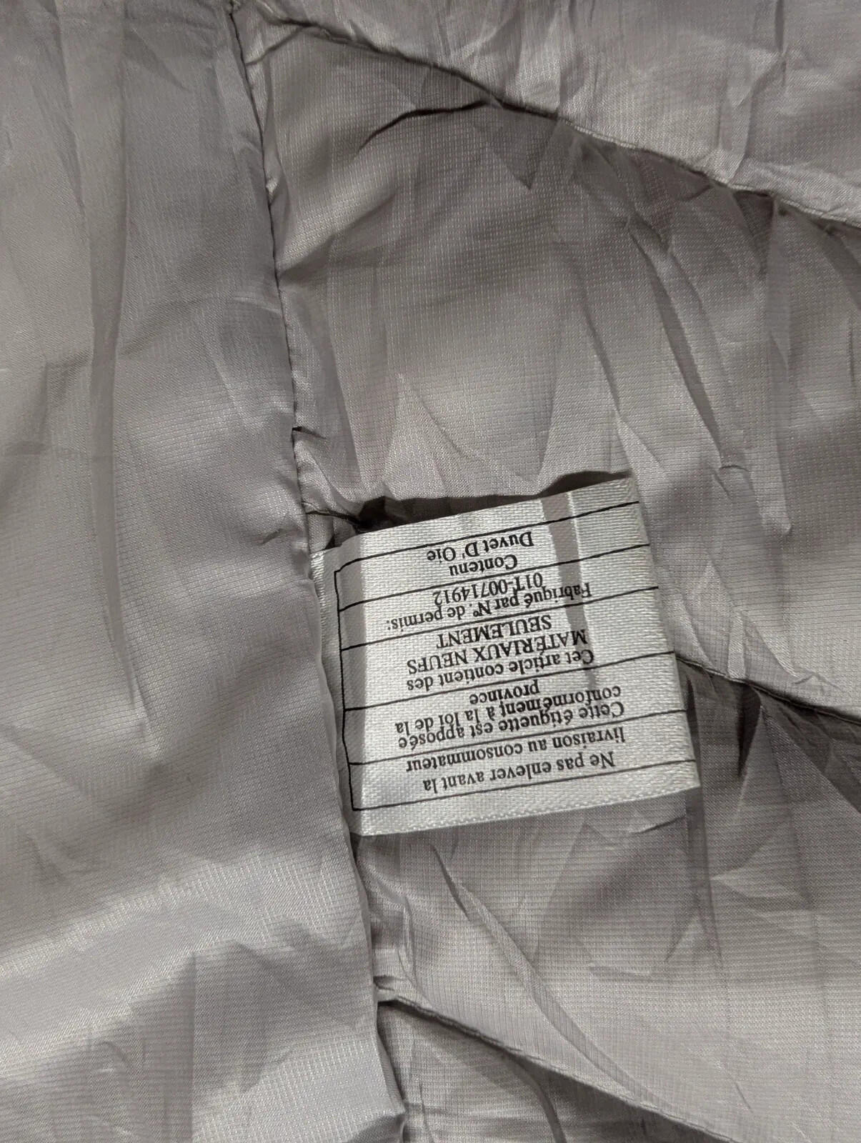 Patagonia Gilet Women Large White Ripstop Puffer Zip Insulated Goosedown Feather