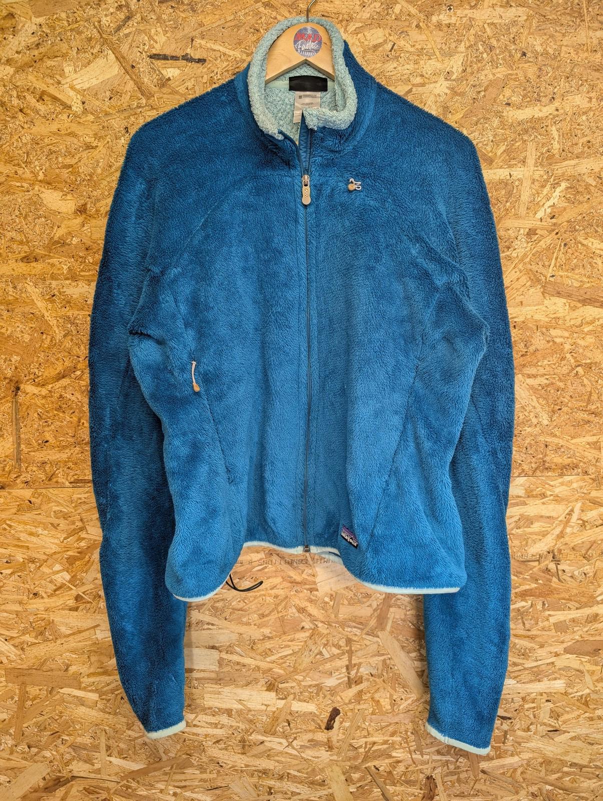 Patagonia R4 Fleece Jacket Large Women Fleece Teal Blue Hiking Polartec Full Zip