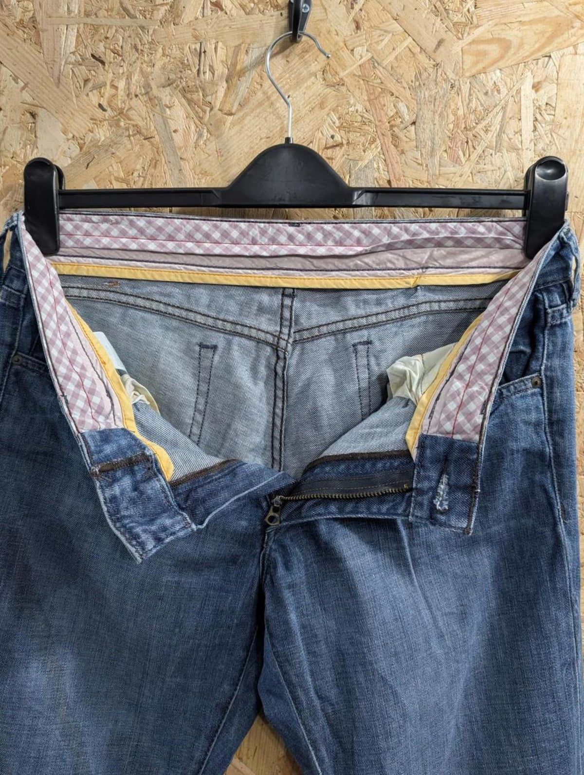 Ralph Lauren Jeans 12 W31 L34 Women Low Rise Regular Fit Mid Blue Denim Zip