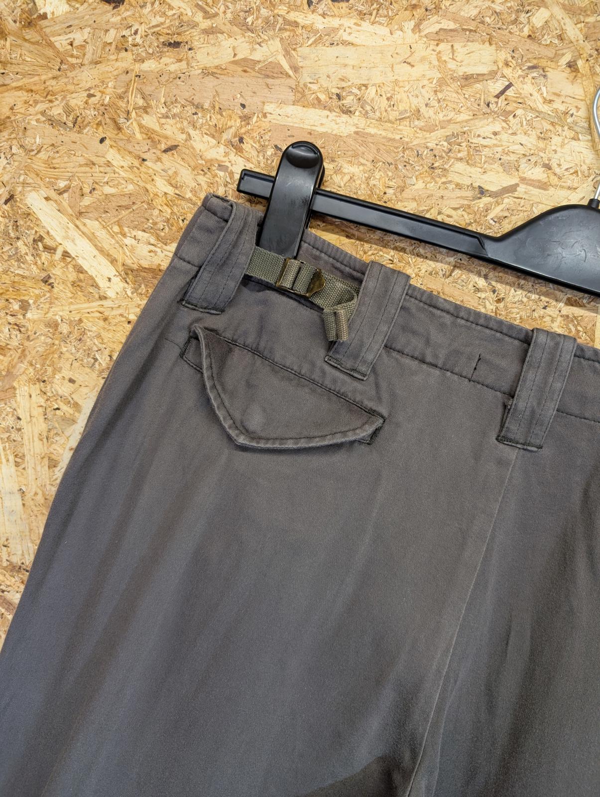 All Saints Baggy Zip Trousers W34 L31 Bondage Khaki Green Army Relaxed Y2K