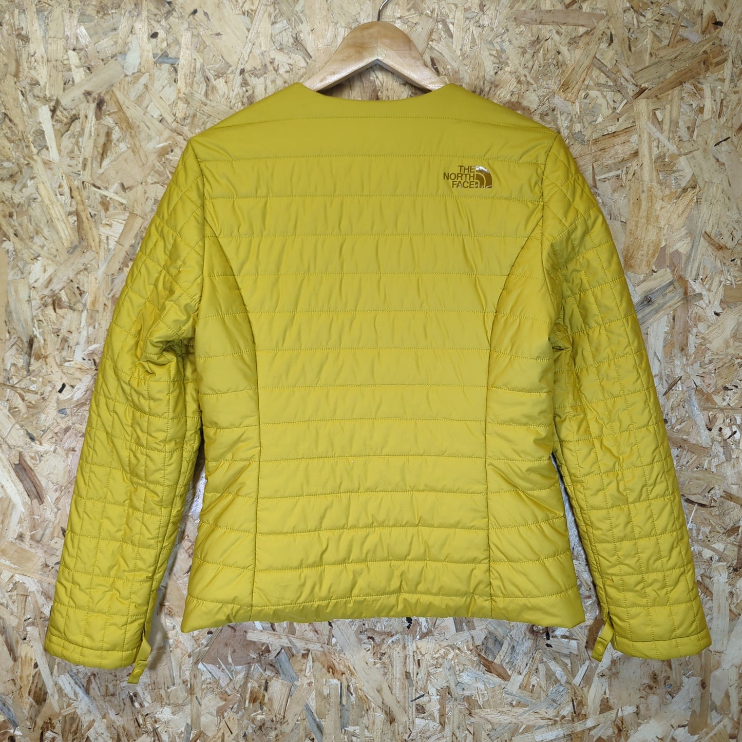 North Face Mustard Yellow City Rev Padded Puffa Jacket Red Label Womens Medium