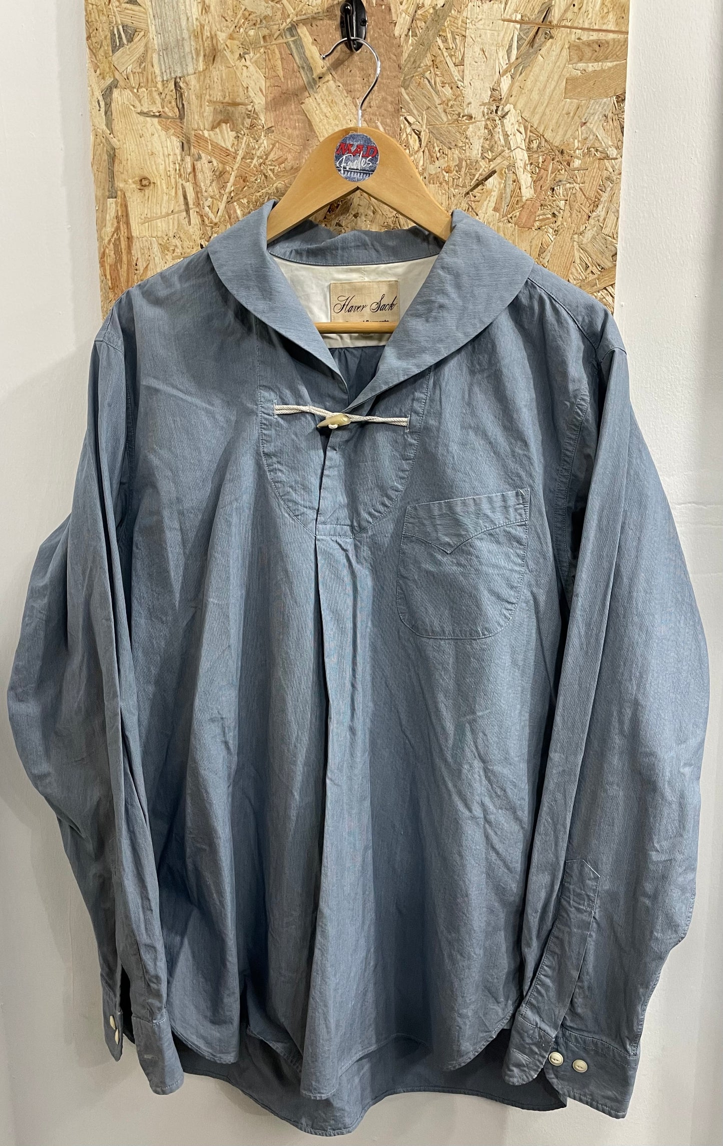 Haversack Garments Clutch Cafe Workwear Smock Overshirt Chore Jacket Cotton XL