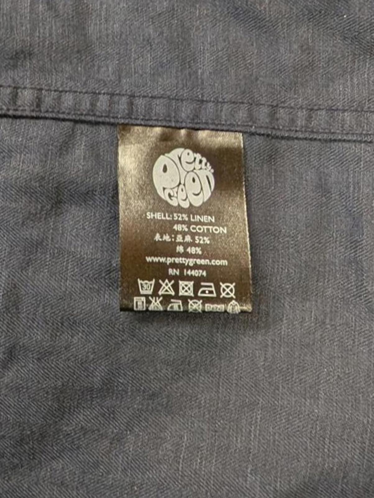 Pretty Green Chore Jacket XL Men Navy Blue Overshirt Canvas Utility Shacket