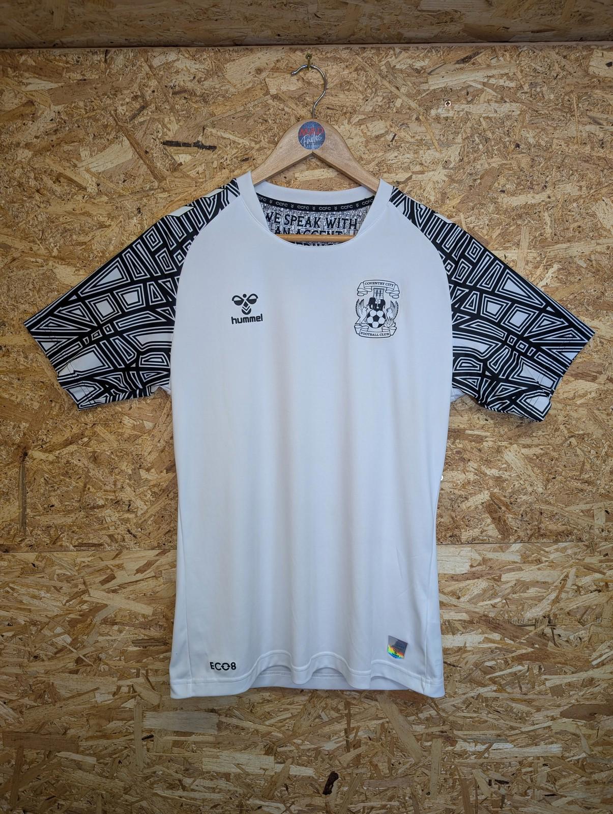 Coventry City Football Shirt Adults Medium Goalkeeper Hummel Eco8 White 22/23