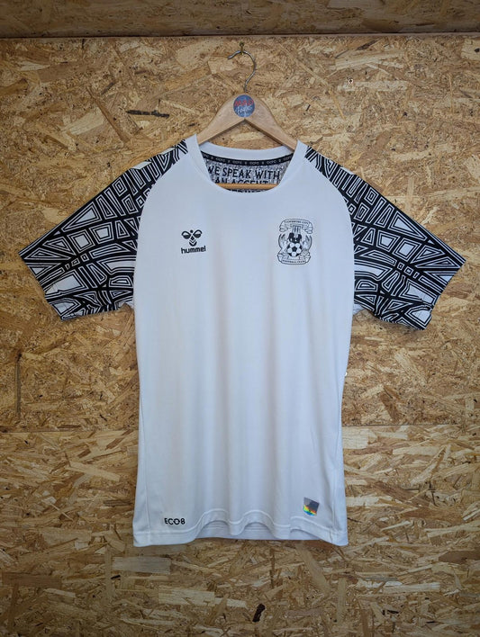Coventry City Football Shirt Adults Medium Goalkeeper Hummel Eco8 White 22/23