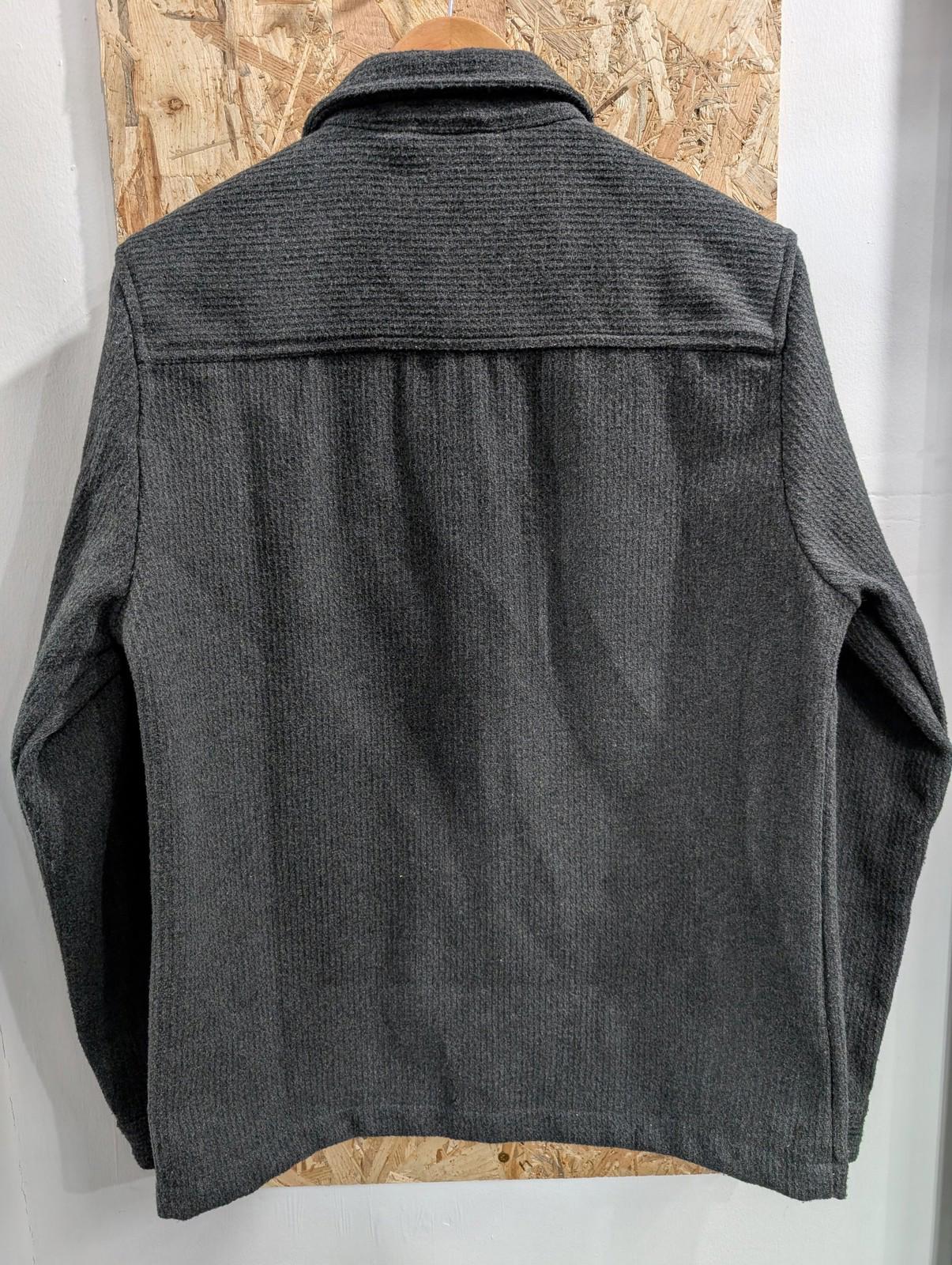 Folk Button-Up Chore Jacket Mens Size 3 Medium Casual Utility Charcoal Grey