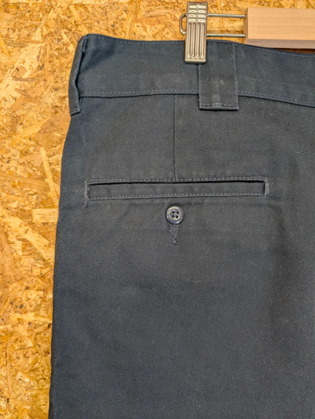 Dickies 874 Skate Trousers Mens W38 L34 Dark Navy Slim Straight Workwear Zip