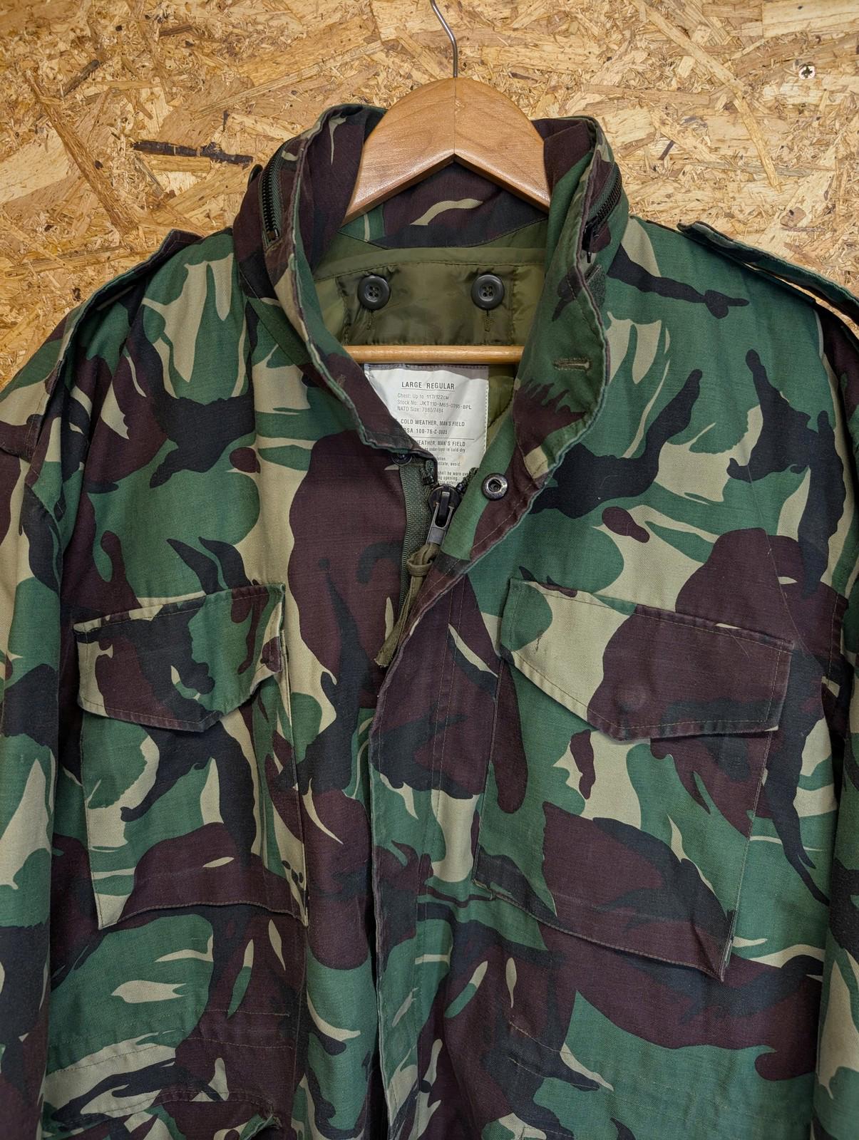 Military M65 Jacket Cold Weather Large Camouflage Liner Army Field Coat Green Woodland Camo