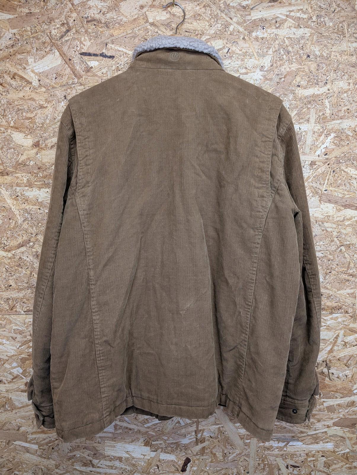 Fat Face Corduroy Jacket Large Men Sherpa Lined Brown Winter Warm Fleece Coat