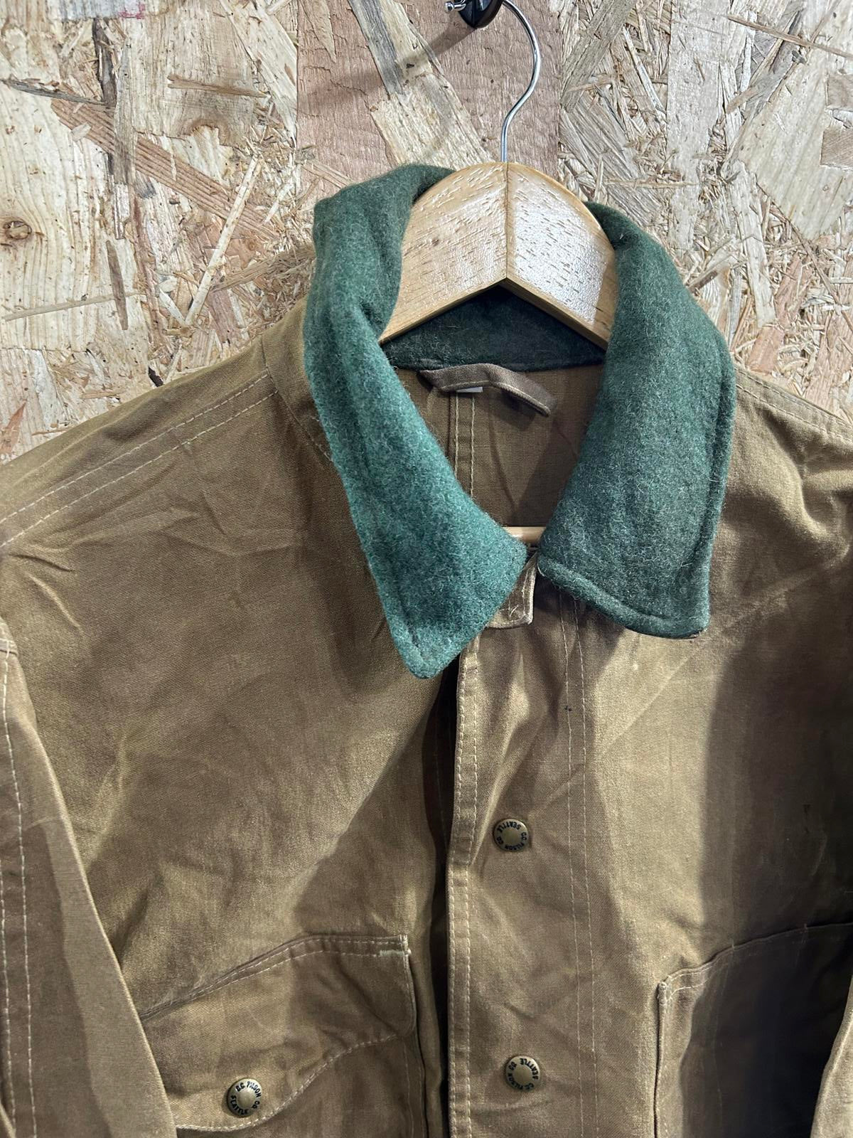 Filson Tin Cloth Jacket Large Style 620 Tin Cloth Coat Made In USA