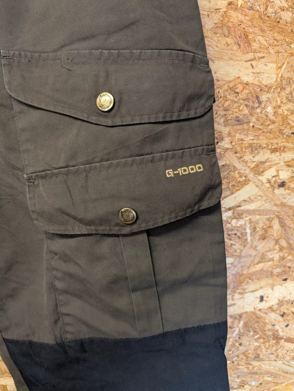Fjallraven Barents Trousers G1000 Comfort High Mens W30 L33 Khaki Green Black