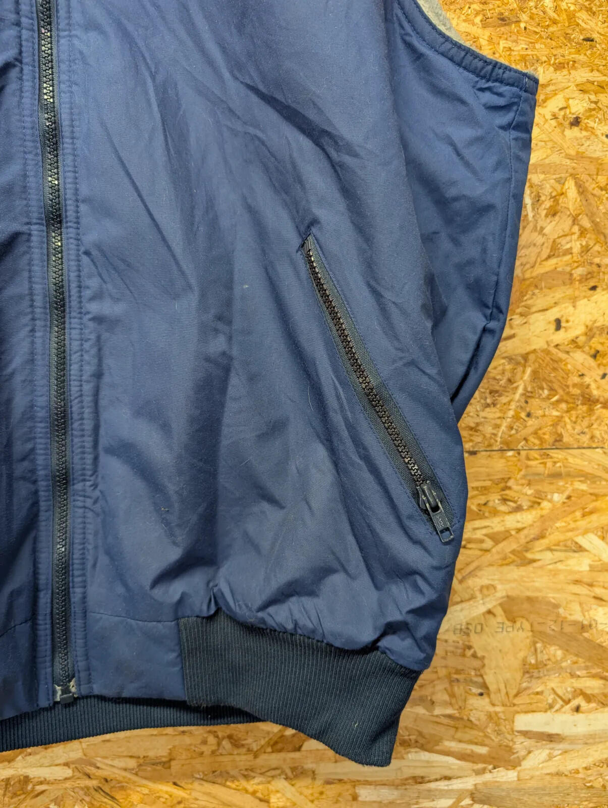 Vintage Patagonia Fleece Vest Mens XL Blue Lined Zip Gilet Body Warmer USA 80s