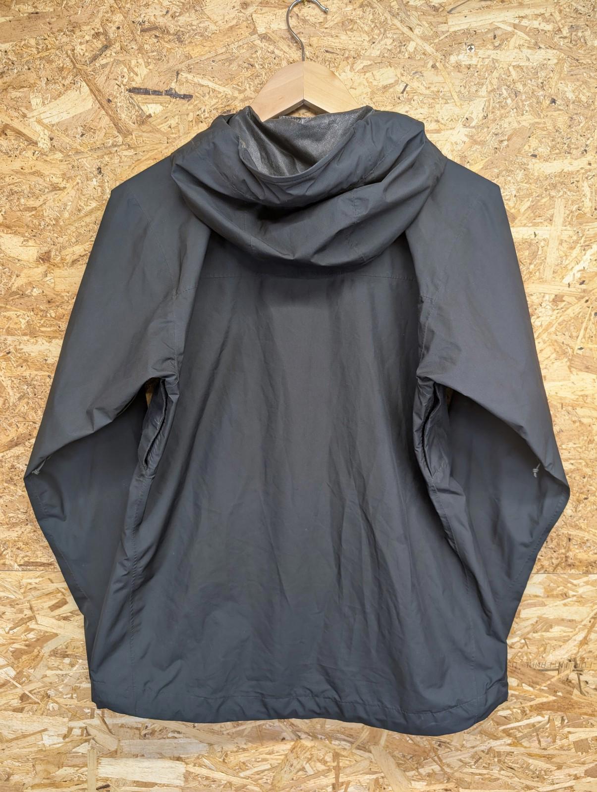 Rab Downpour Eco Jacket Medium Women Waterproof Windbreaker Outdoor Coat Black