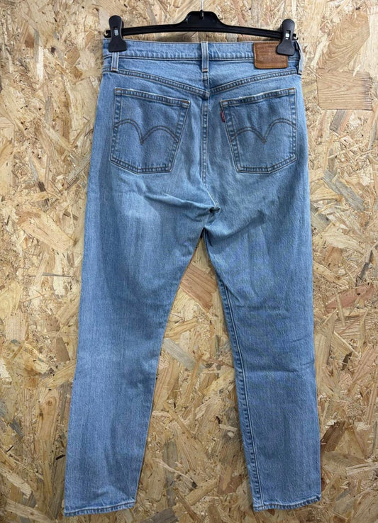 Levis Wedgie Blue Straight Jeans Size 10 W28 L28 Women Stonewashed Mom Fit