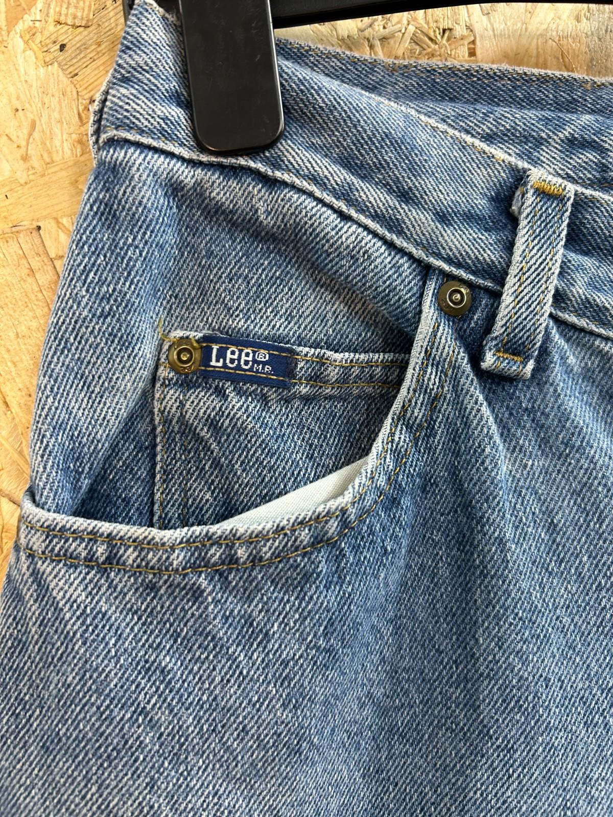 Lee High Waist Jeans W28 L33 USA Vintage 90s Blue Denim Relaxed Fit Tapered Leg