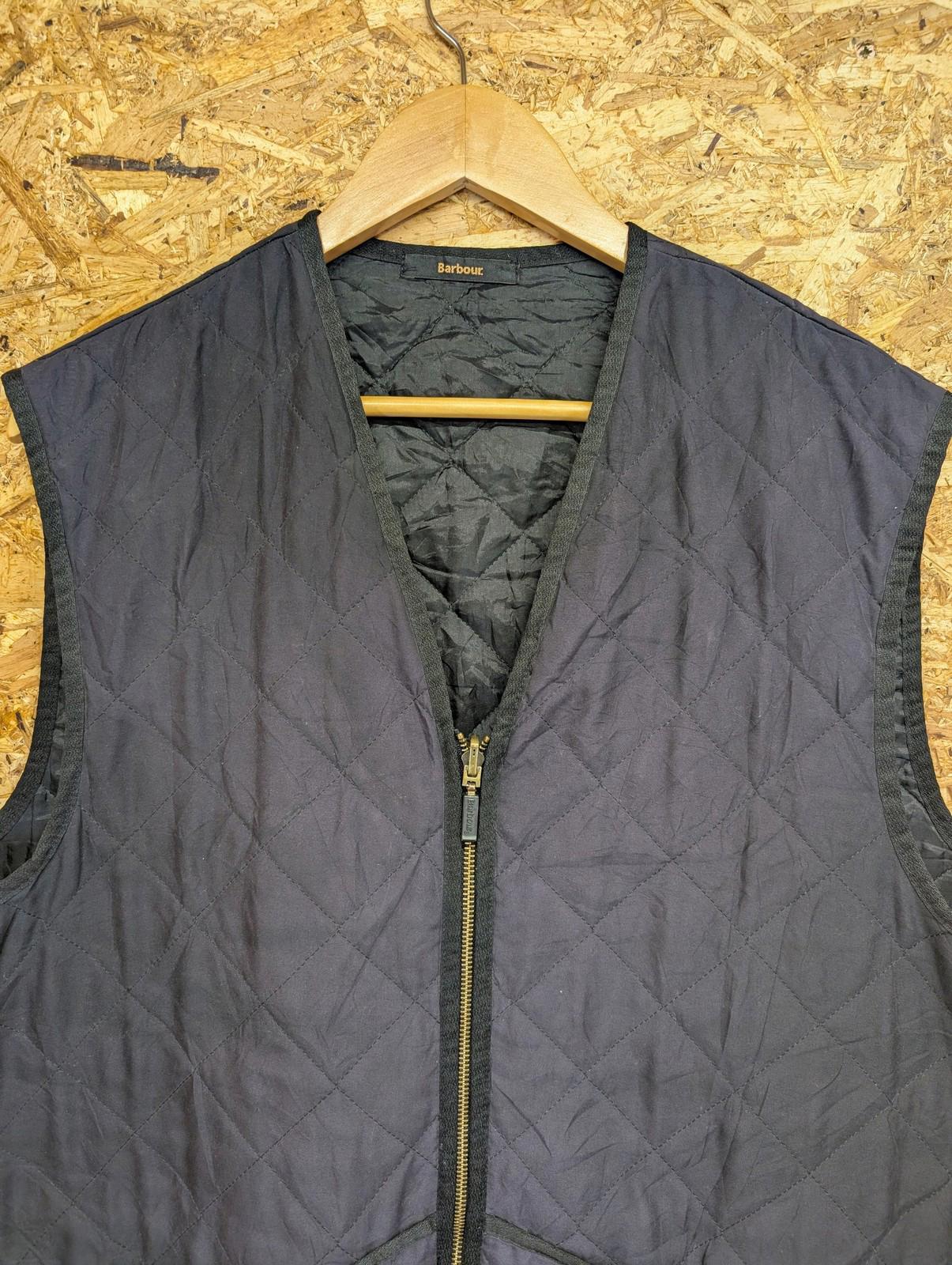 Barbour Quilted Vest Men XL Navy Blue Outdoor Layer Gilet Waistcoat Country