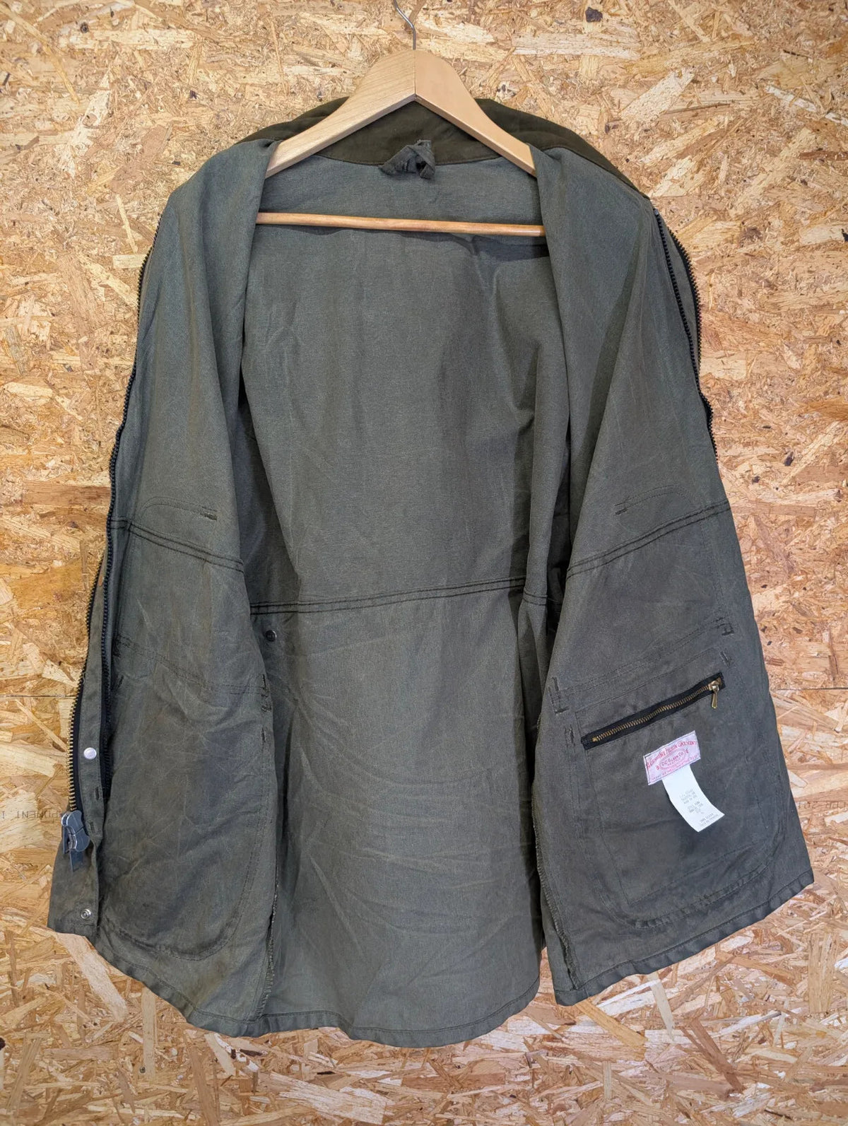 Filson Shelter Cloth Packer Mens Large Green 460n Wax Waterfowl Oil Field USA