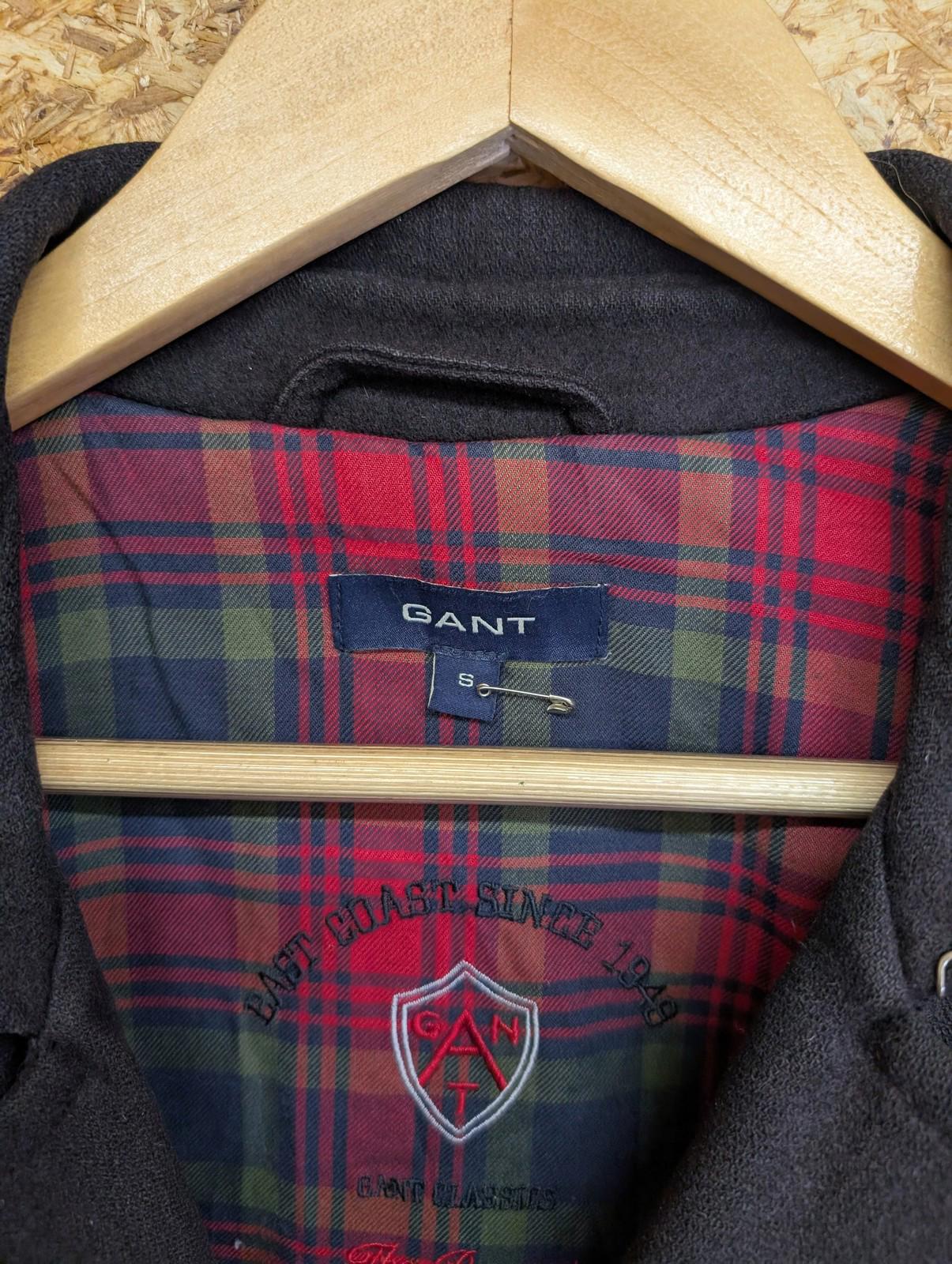 Gant Pea Coat Small Men Wool Blend Vintage Navy Blue Warm Lined Classic USA