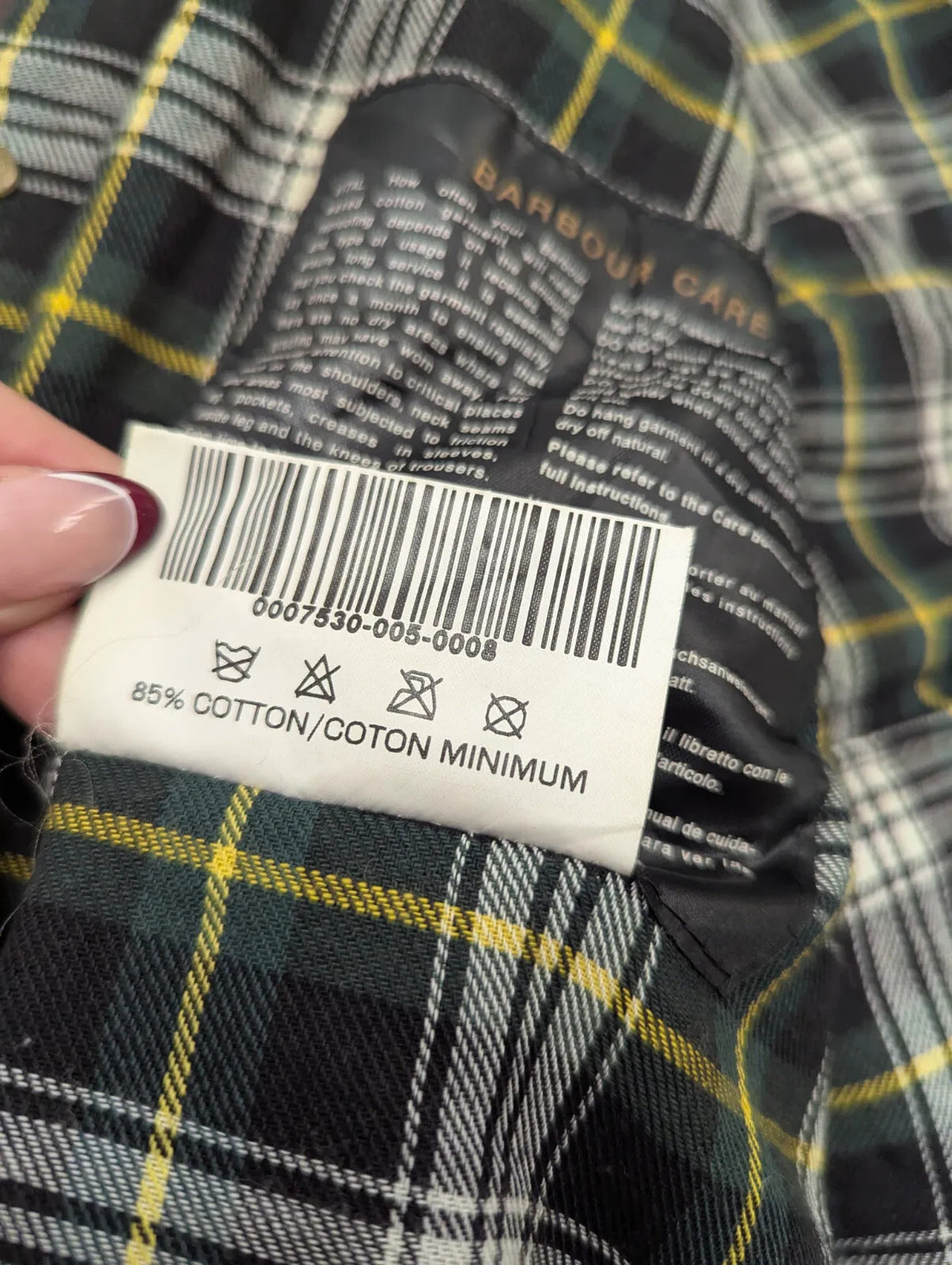 Vintage Barbour Beaufort Wax Jacket Men Medium C40 A150 Sage Green Tartan Lined