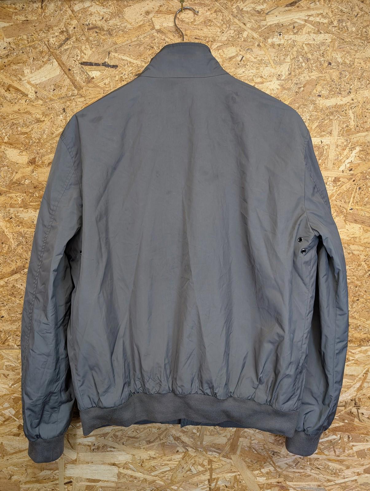 Polo Ralph Lauren Bomber Jacket Medium Men Grey Check Tartan Lined Shine RL Polo