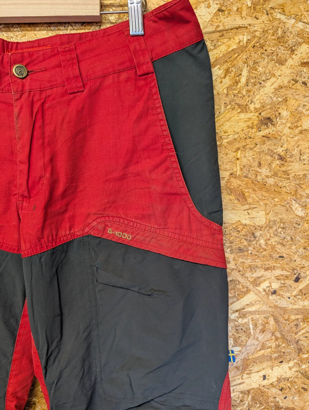 Fjallraven G1000 Tundra Trousers Mens W30 L32 Red Black Regular Straight Hiking