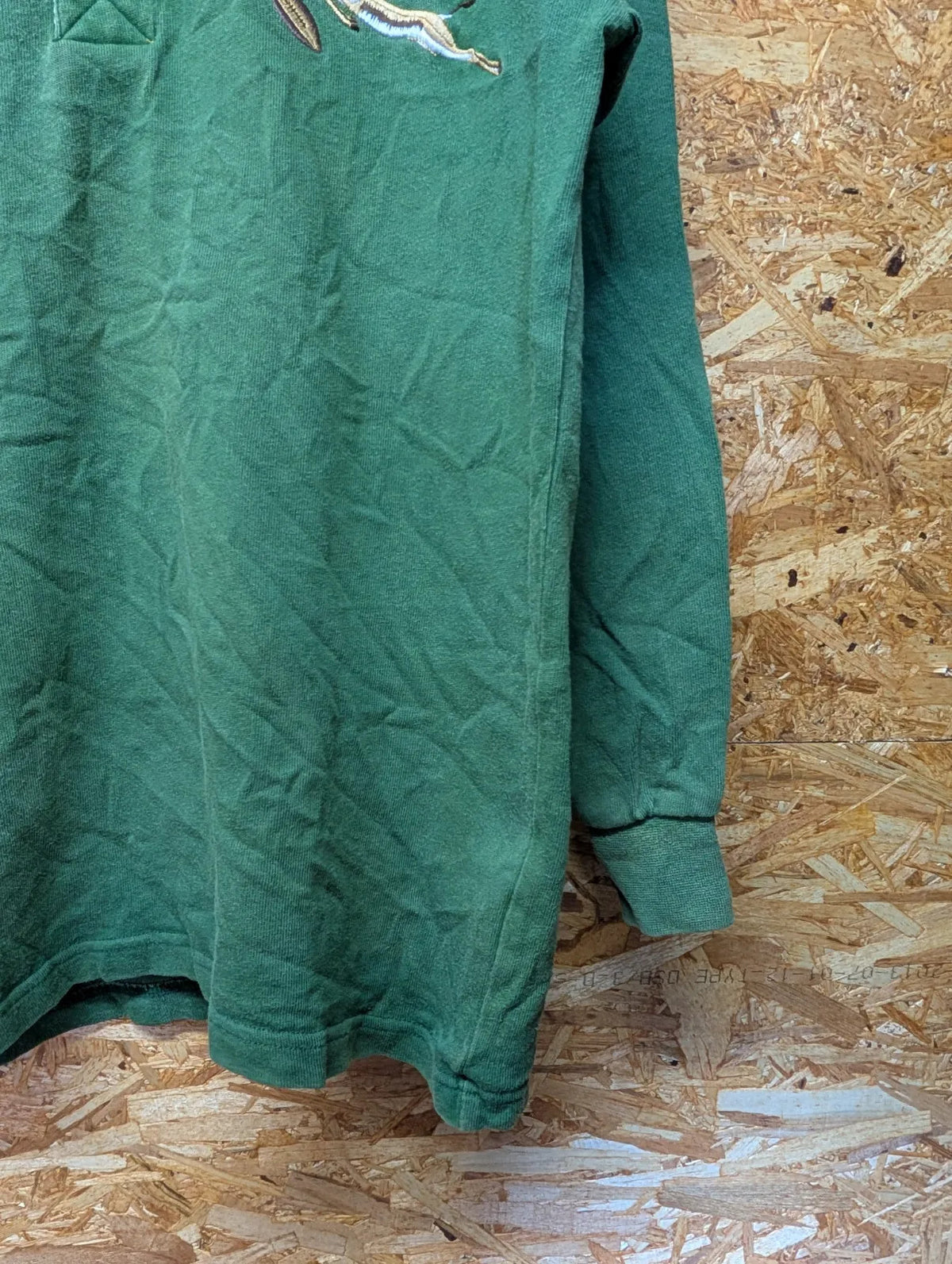 Vintage South Africa Rugby Shirt Mens Small Green Springboks Cotton Trader