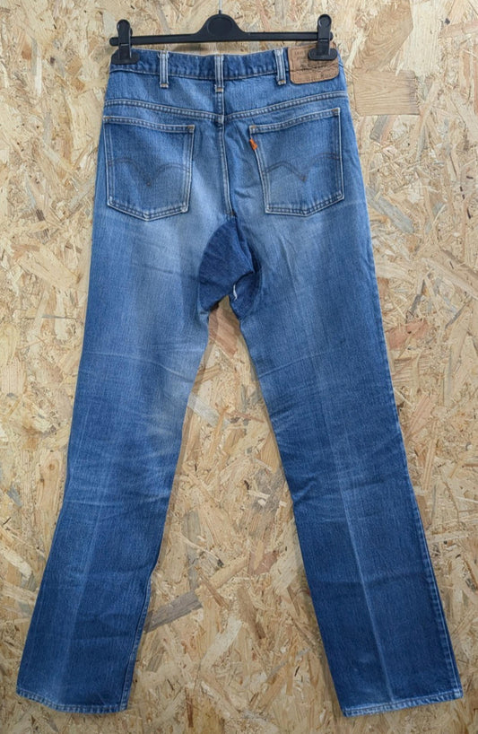 Levis 630 Patch Jeans W32 L35 USA Orange Tab Vintage 80s Blue Denim Zip Fly