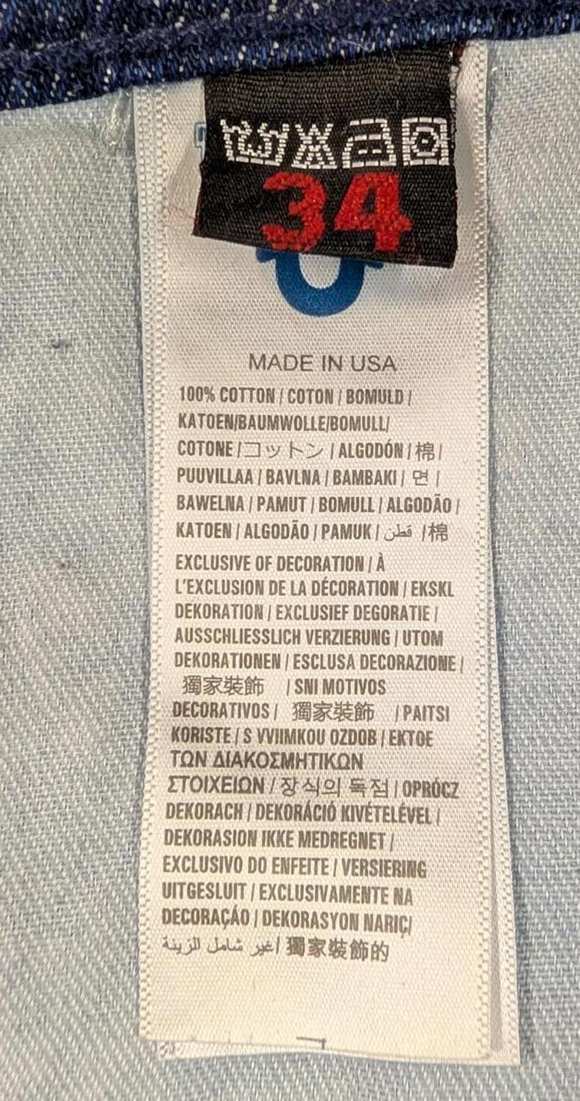 Vintage True Religion Jeans W34 L28 Men Baggy Navy Blue Carpenter Y2K USA 90s