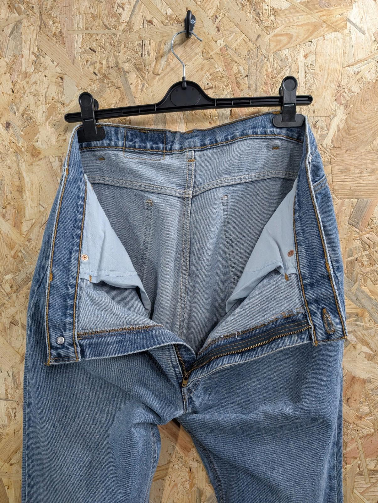 Levis 617 Jeans W38 L30 Canada Made Orange Tab Vintage 90s Blue Denim Zip Fly