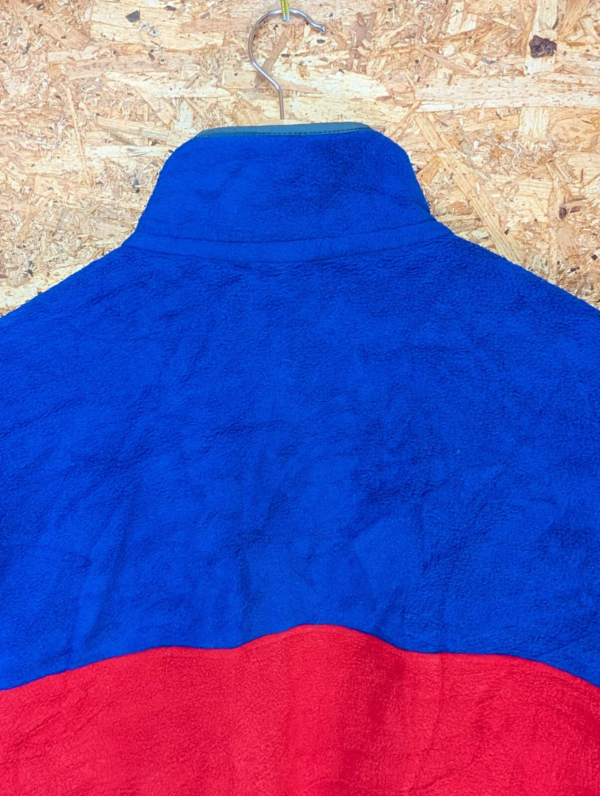 Patagonia Synchilla Fleece Mens Large Blue Red Snap-T Pullover Hiking Walking
