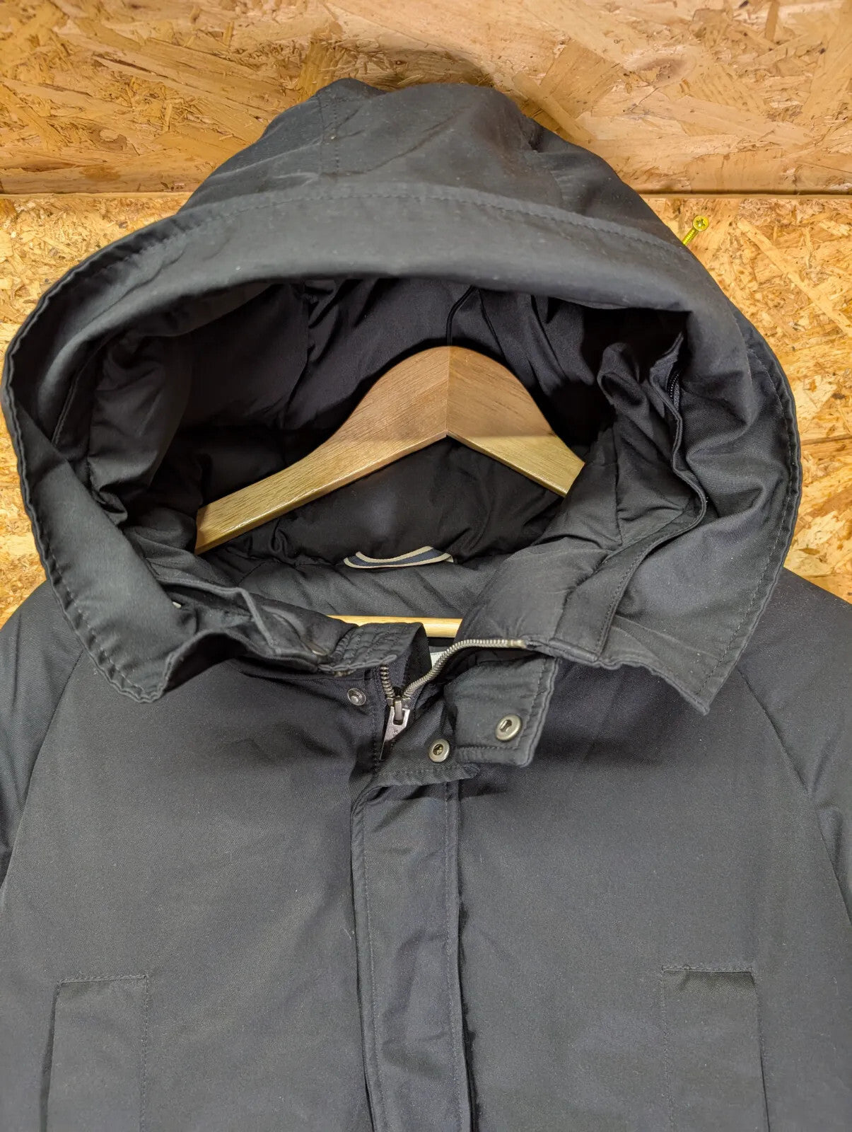 Pyrenex Mistral Padded Jacket Mens Medium Black Down Puffer Insulated Hooded