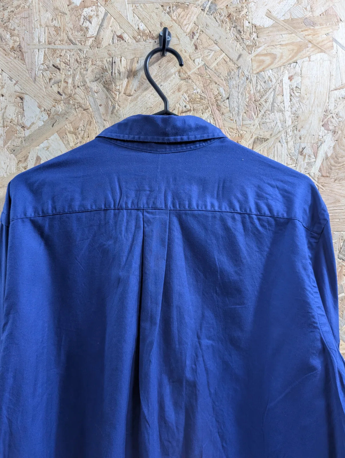 Polo Ralph Lauren Shirt Mens Large Royal Blue Cotton Long Sleeve Button Down