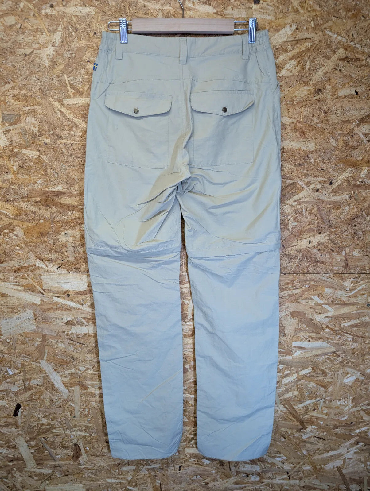 Fjallraven Daloa MT Zip Off Trousers W28 Comfort High Cargo Beige Zip Pockets