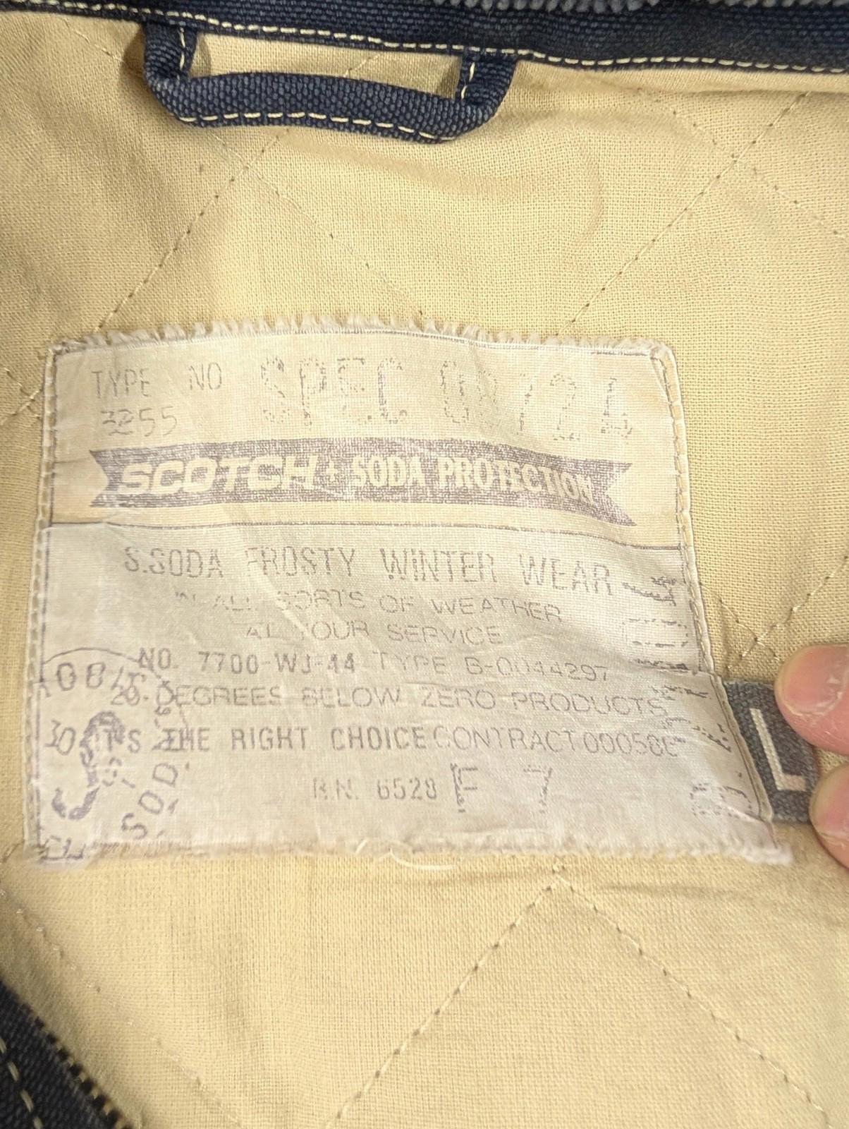 Scotch & Soda Canvas Chore Jacket L-XL Men Padded Heavyweight Navy Vintage 90s