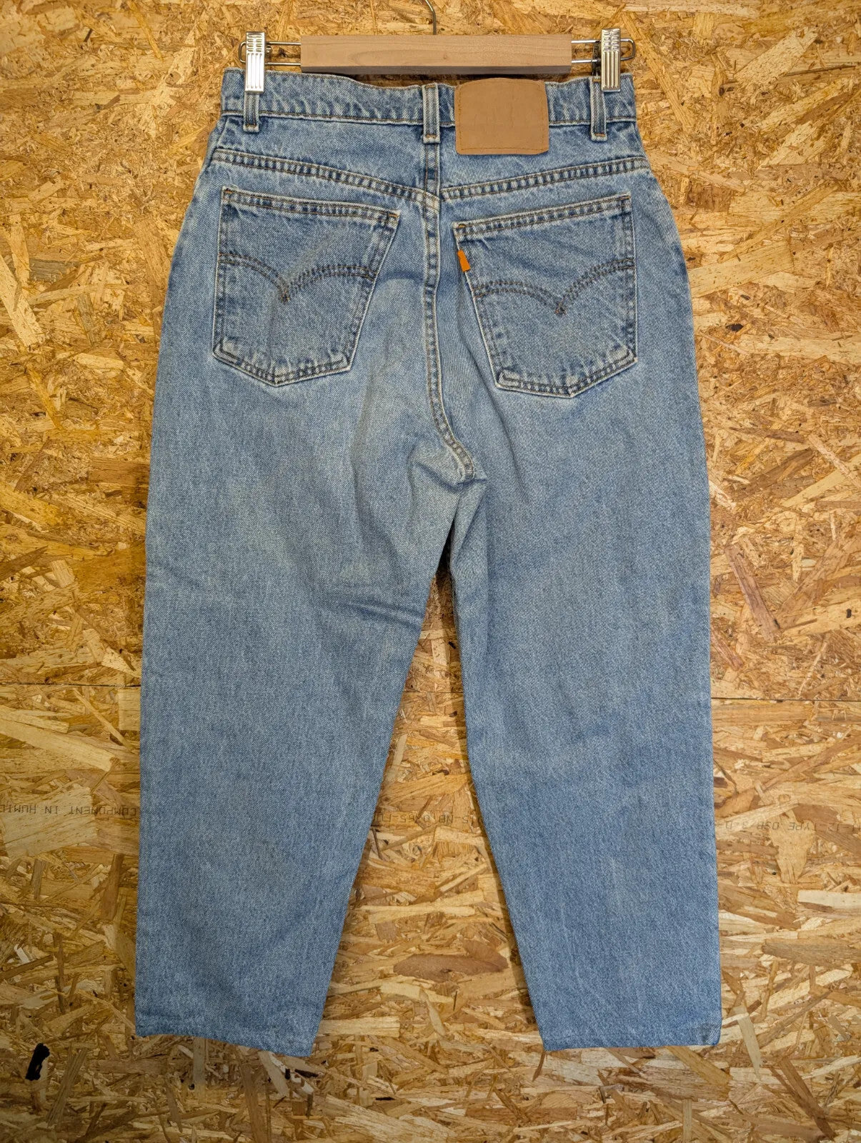 Levis 15951 Relaxed Fit Tapered Jeans W28 L25 Women High Waist Orange Tab 90s
