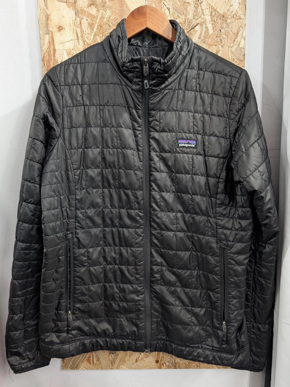 Patagonia Nano Puff Jacket Large Women Quilt Black Insulated Winter Coat Puffer