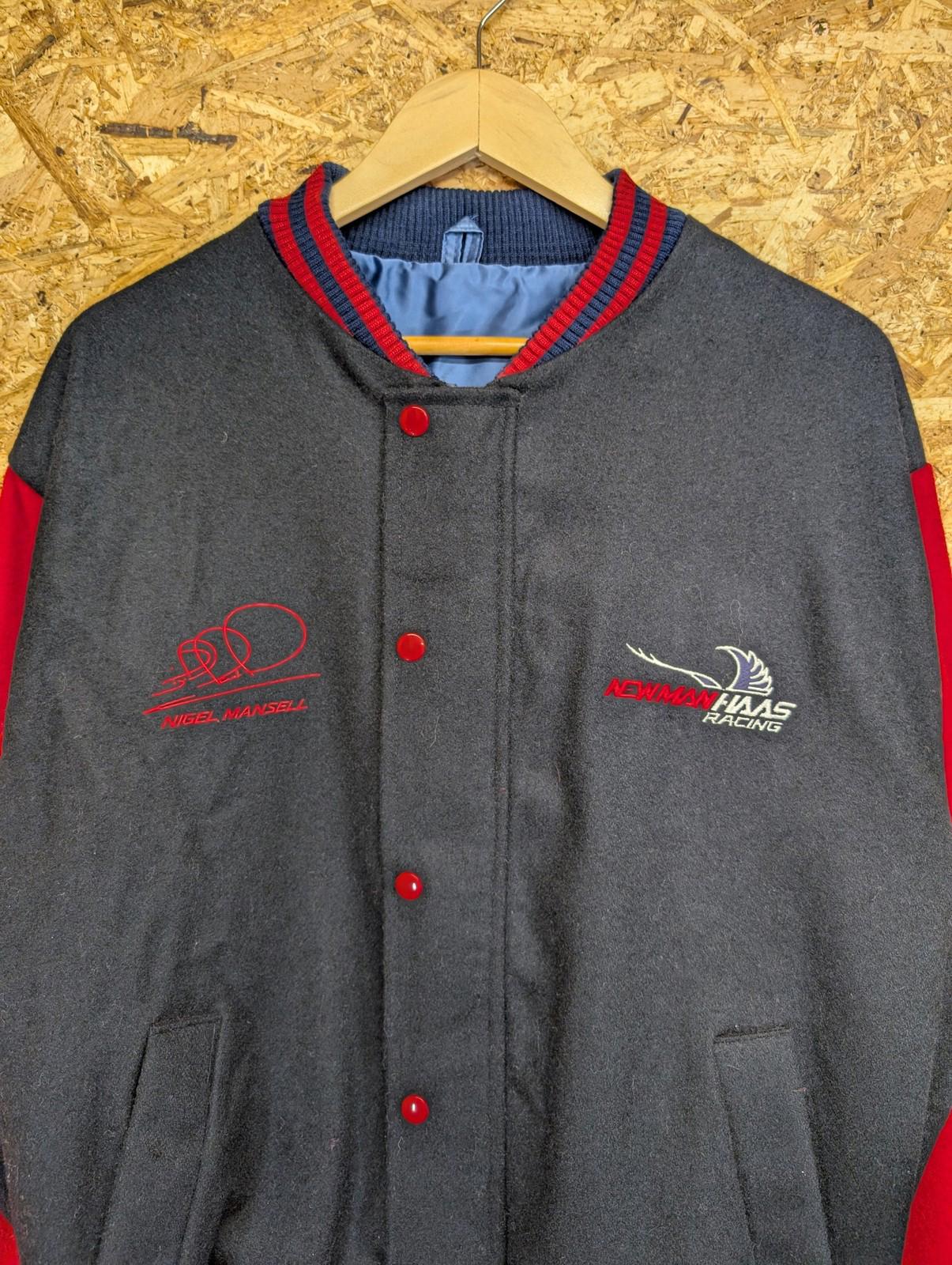 Newman Haas Jacket Large Men Nigel Mansell Indy Car Racing Varsity Embroidered