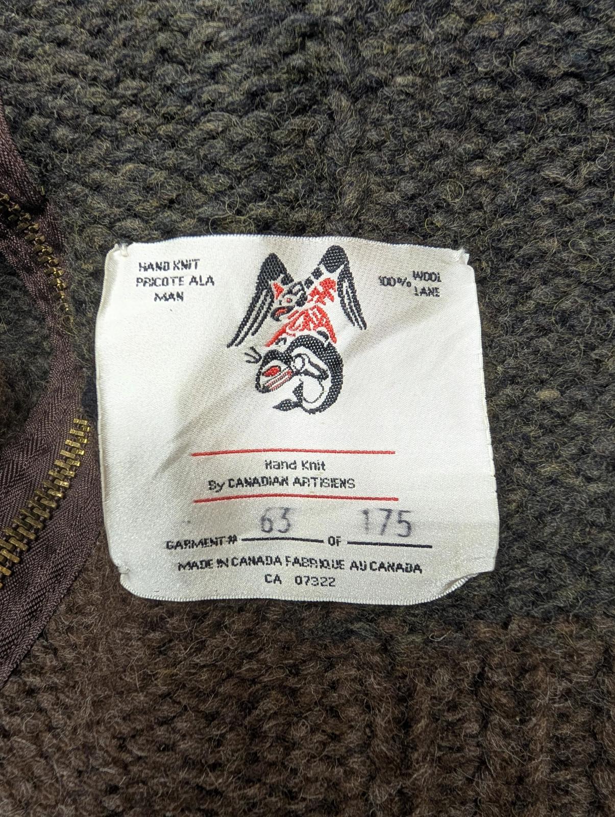 Filson Knitted Mens Large Limited Edition Wool Cowichan Cardigan Jumper