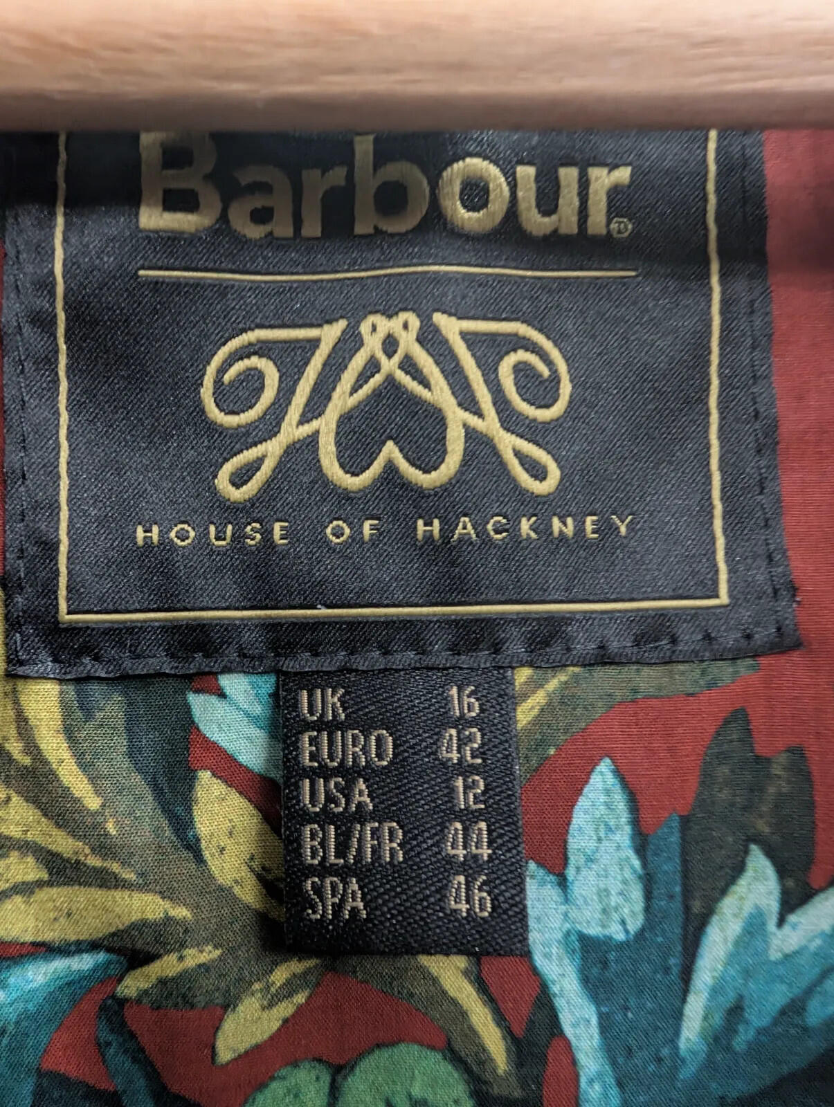 Barbour Mabley Wax Jacket Women UK 16 Green House Of Hackney Waxed Cotton Ltd Ed