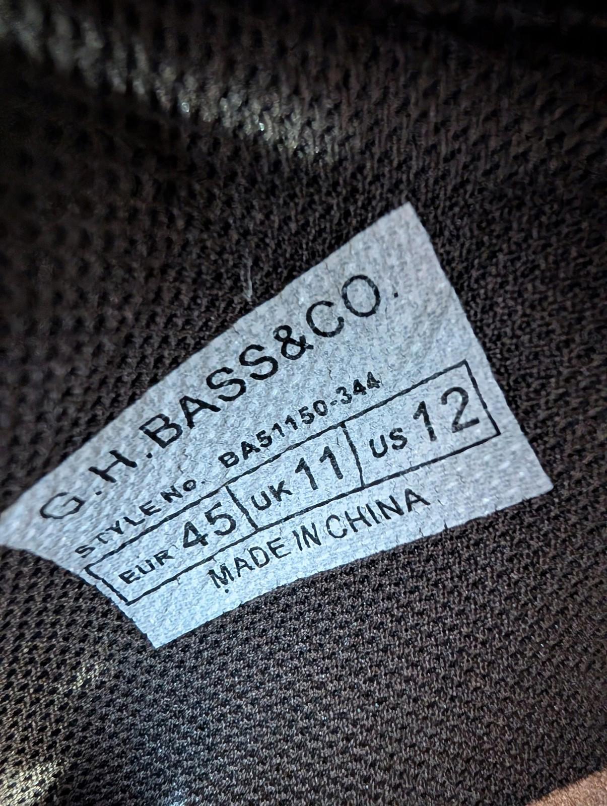 GH Bass & Co Boots UK 11 Men Leather Casual Brown Ankle Maine USA Comfort Lace
